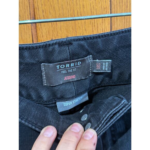 Torrid Black Jeggings Jeans Super Stretch | Women's 18 Short - Picture 3 of 5